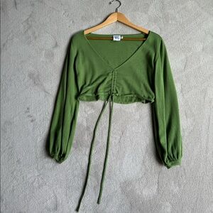 Princess Polly Cropped Green sweater